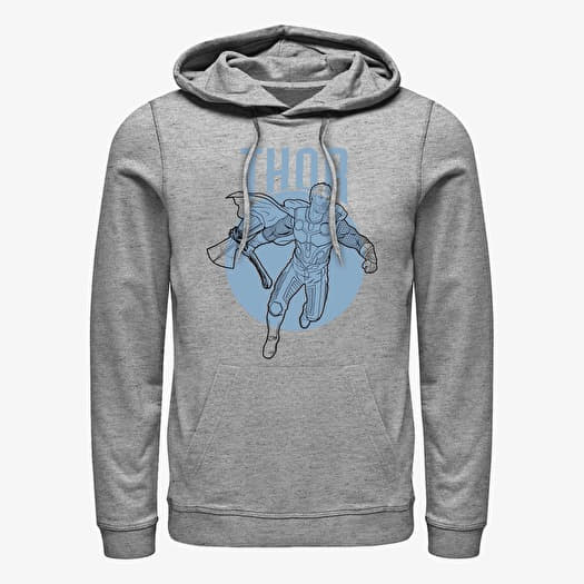 Sweatshirt Merch Marvel Avengers: Endgame - Thor Simplicity Unisex Hoodie Heather Grey