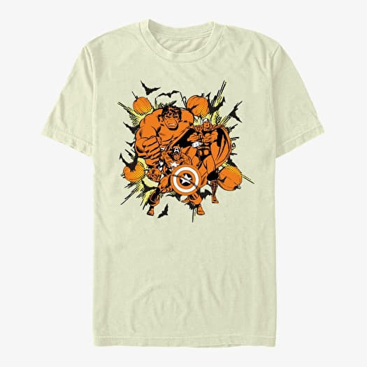 Maglietta Merch Marvel Avengers Classic - Group Pumpkin Unisex T-Shirt Natural