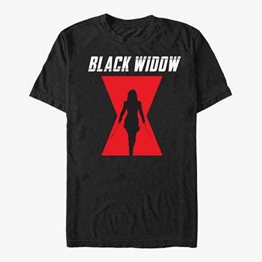 Camiseta Merch Marvel Black Widow: Movie - LOGO Unisex T-Shirt Black