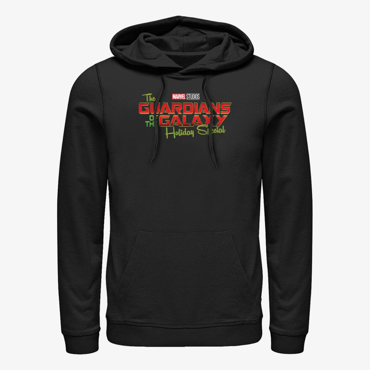 Sweaters Merch Marvel The Guardians of the Galaxy Holiday Special - Holiday Logo Unisex Hoodie Black