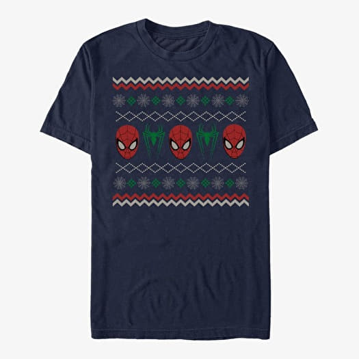 Тениска Merch Marvel Spider-Man Classic - Spider Sweater Unisex T-Shirt Navy Blue