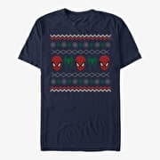 Merch Marvel Spider-Man Classic - Spider Sweater Unisex T-Shirt Navy Blue
