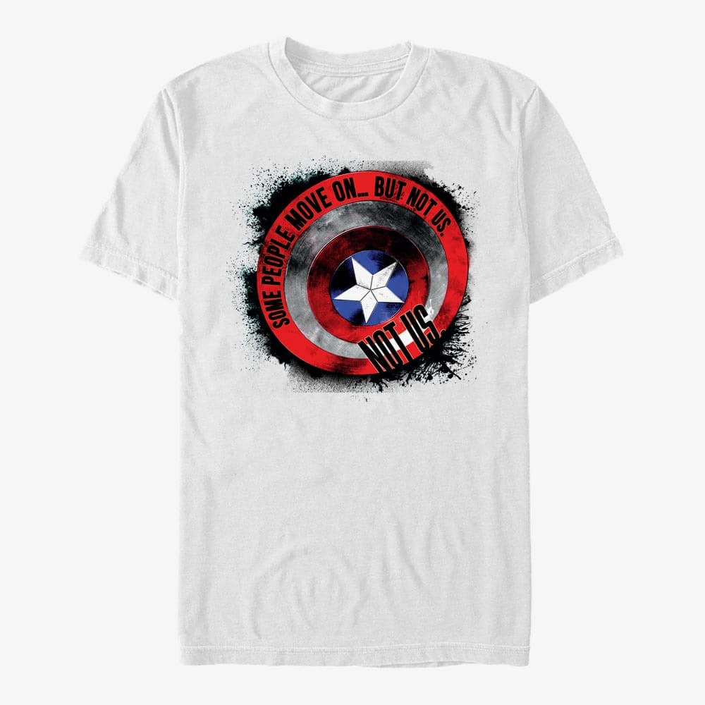 T-Shirts Merch Marvel Avengers: Endgame - Cap Shield Unisex T-Shirt White