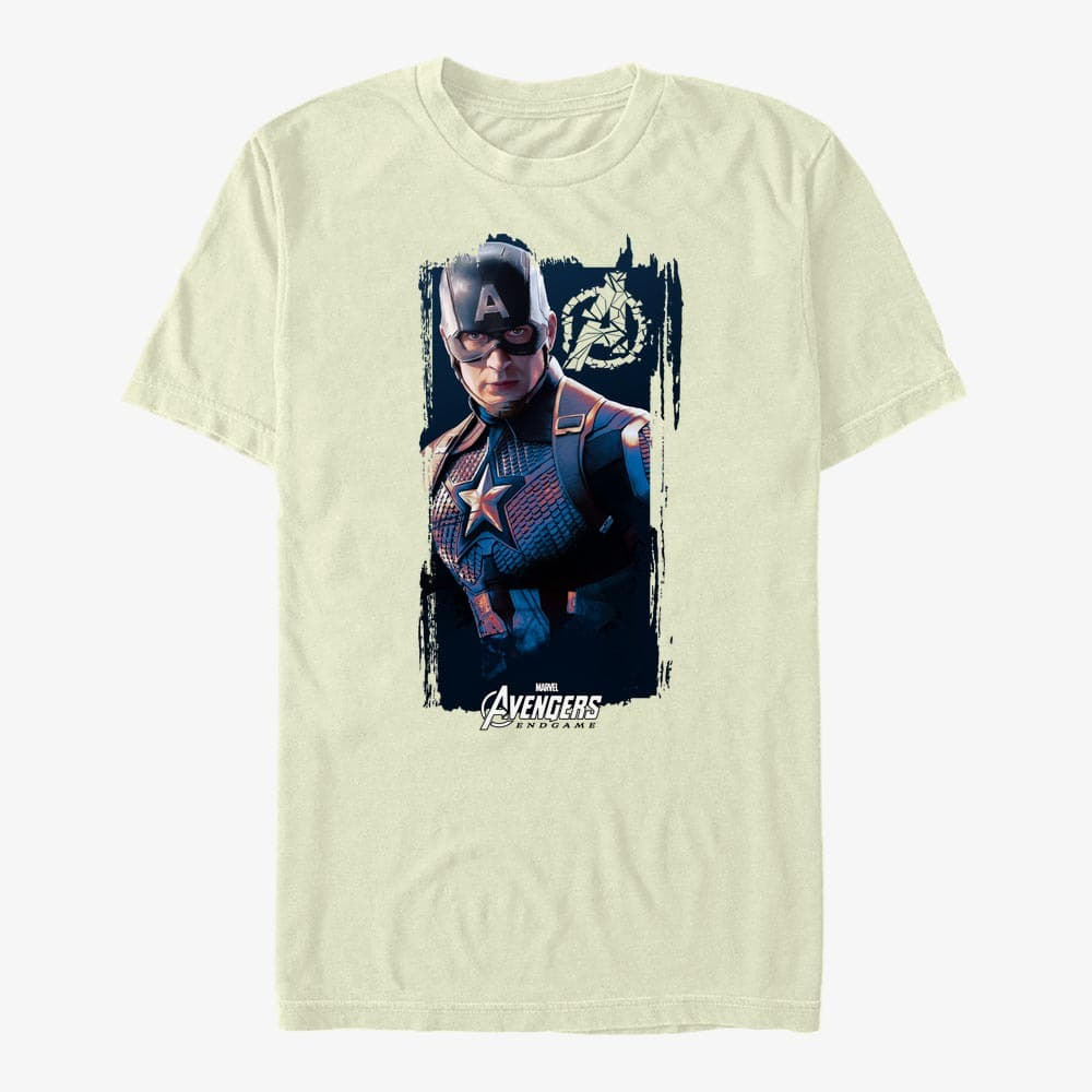 T-shirts Merch Marvel Avengers: Endgame - Cap Banner Unisex T-Shirt Natural