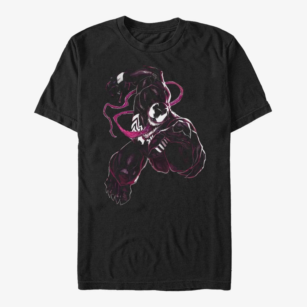 T-särgid Merch Marvel - Venom Tongue Unisex T-Shirt Black