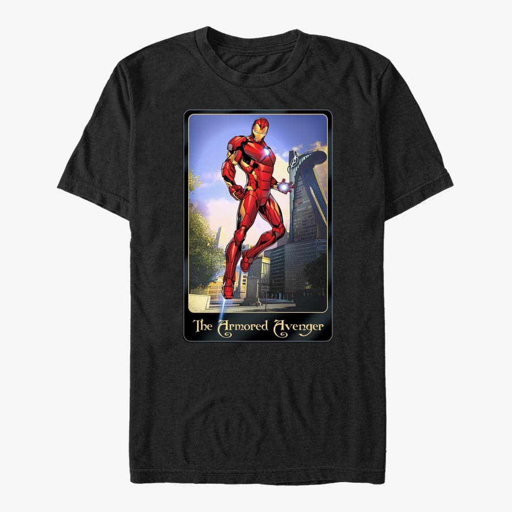 Camisetas Merch Marvel Avengers Classic - The First Avenger Unisex T-Shirt Black