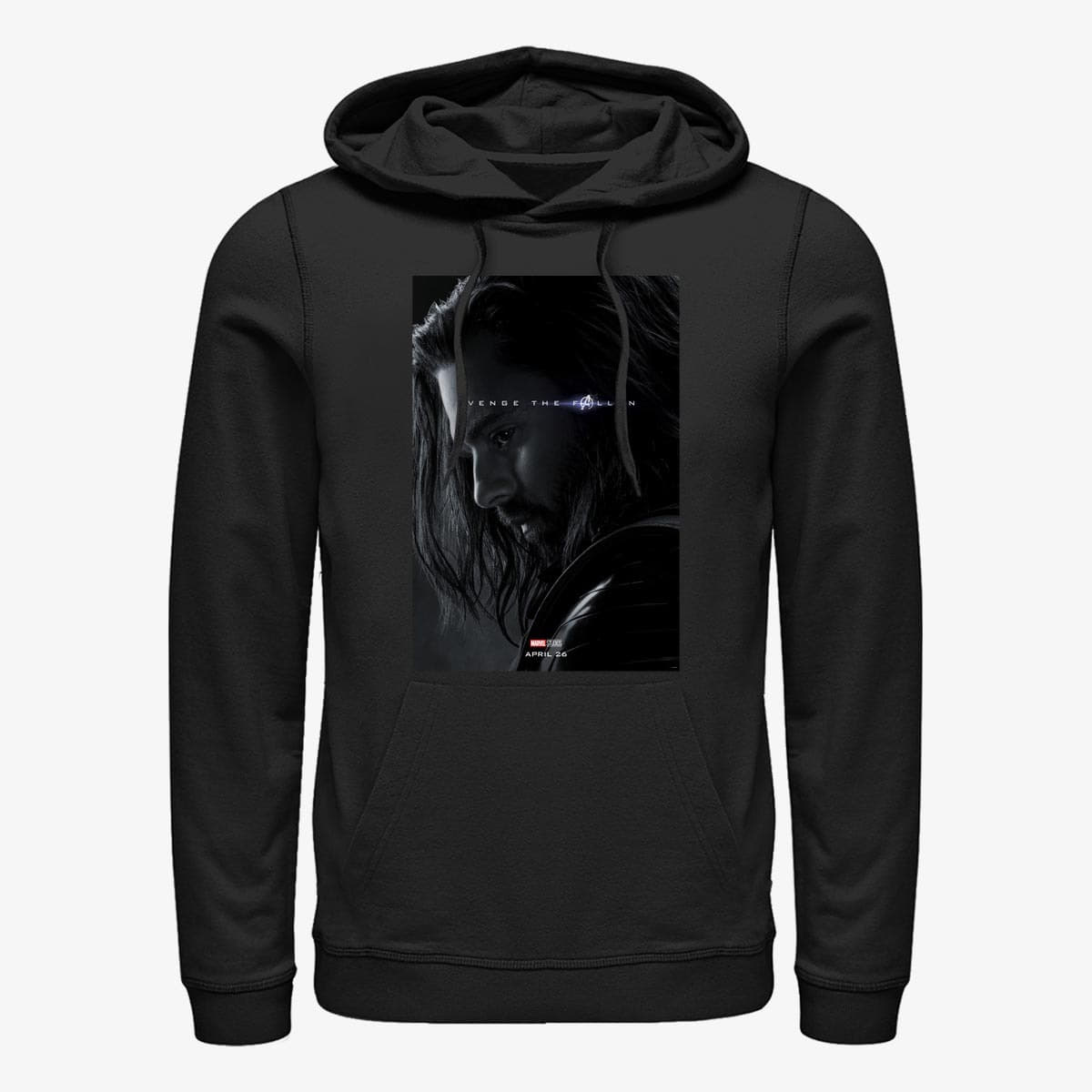 Mikiny Merch Marvel Avengers: Endgame - Avenge Bucky Unisex Hoodie Black