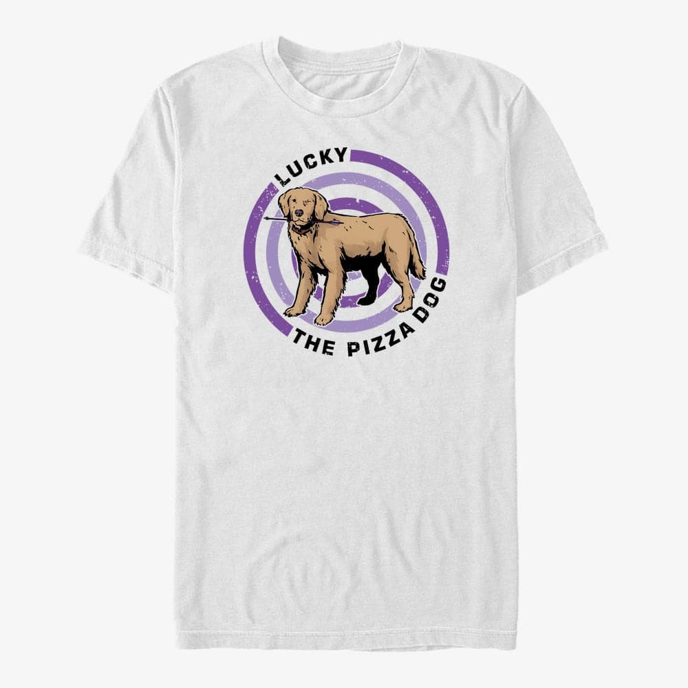 T-shirts Merch Marvel Hawkeye - Pizza Dog Bullseye Unisex T-Shirt White