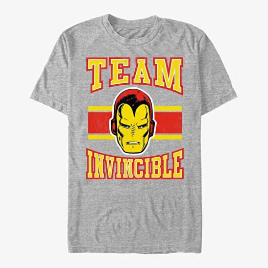 Тениска Merch Marvel Avengers Classic - Team Invincible Unisex T-Shirt Heather Grey