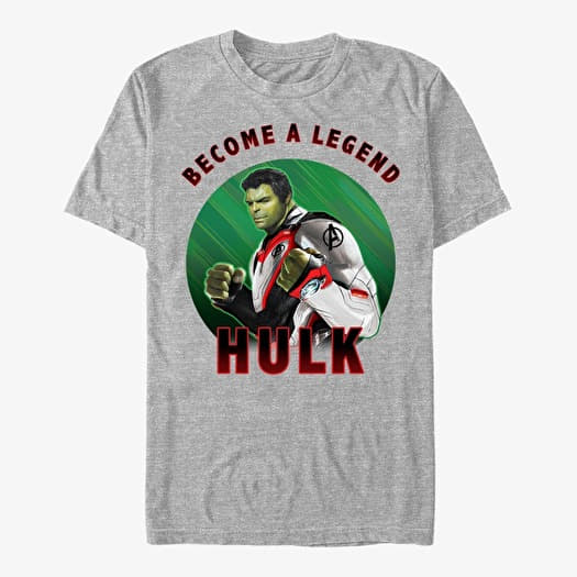 T-shirt Merch Marvel Avengers: Endgame - Hulk Armor Circle Solo Unisex T-Shirt Heather Grey