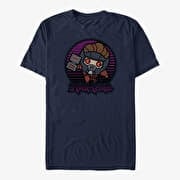 Merch Marvel GOTG 2 - Lord of the Stars Unisex T-Shirt Navy Blue
