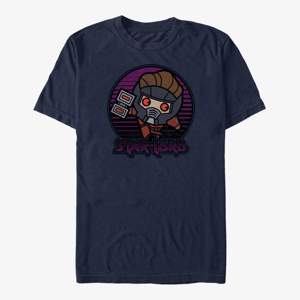 T-särgid Merch Marvel GOTG 2 - Lord of the Stars Unisex T-Shirt Navy Blue