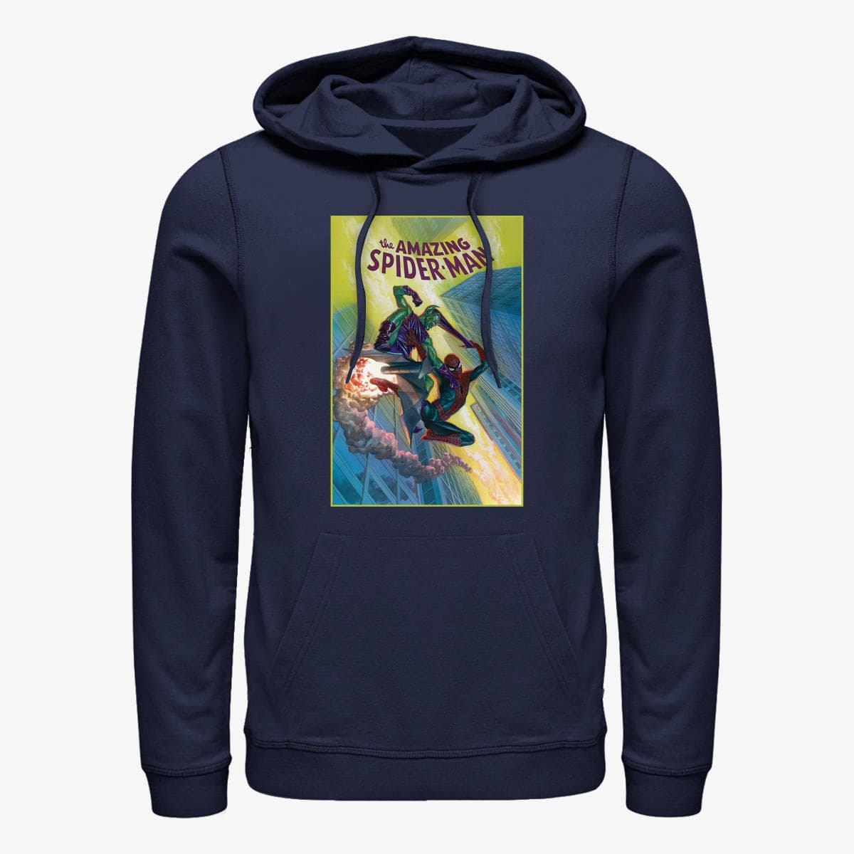 Sudaderas Merch Marvel X-Men - XMEN 70'S IRON ON Unisex Hoodie Navy Blue
