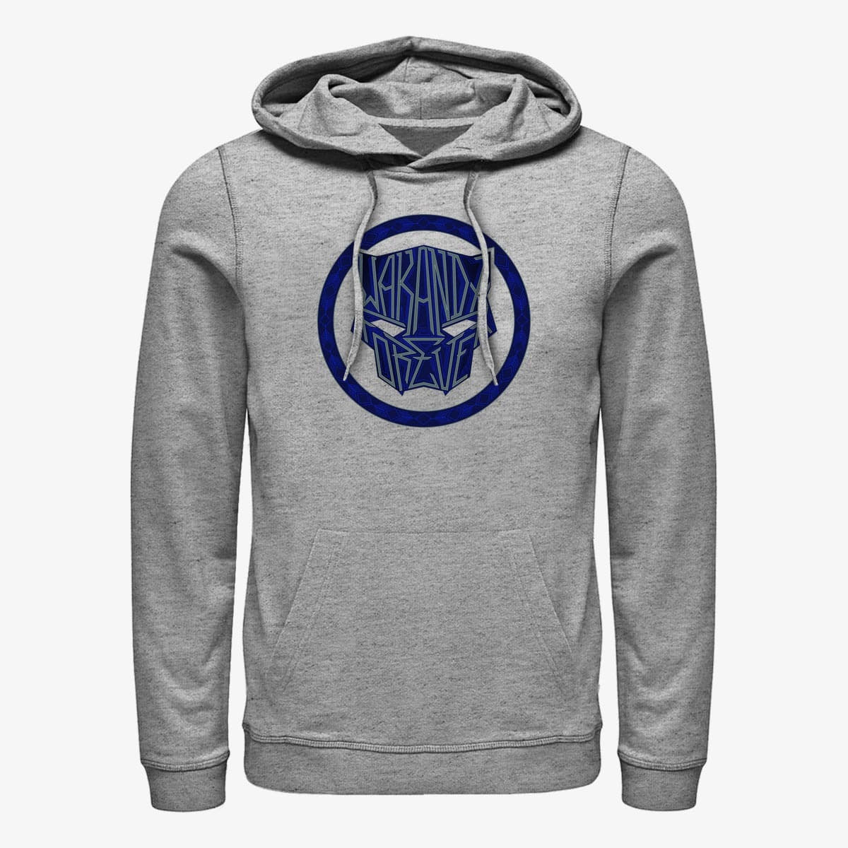 Kapuutsikud ja kampsunid Merch Marvel Black Panther: Wakanda Forever - Sigil Phrase Unisex Hoodie Heather Grey