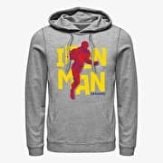 Merch Marvel Avengers: Endgame - Text Pop Iron Unisex Hoodie Heather Grey