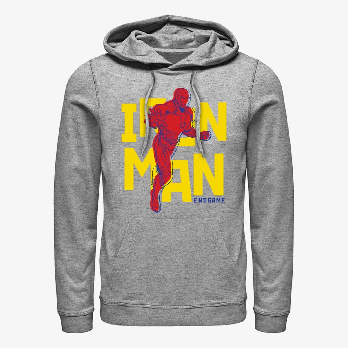 Felpe Merch Marvel Avengers: Endgame - Text Pop Iron Unisex Hoodie Heather Grey