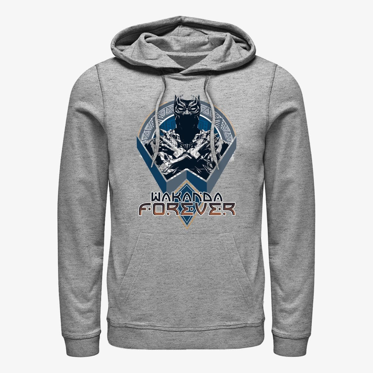 Hoodies and sweatshirts  Merch Marvel Avengers Classic - Wakanda Shield Unisex Hoodie Heather Grey