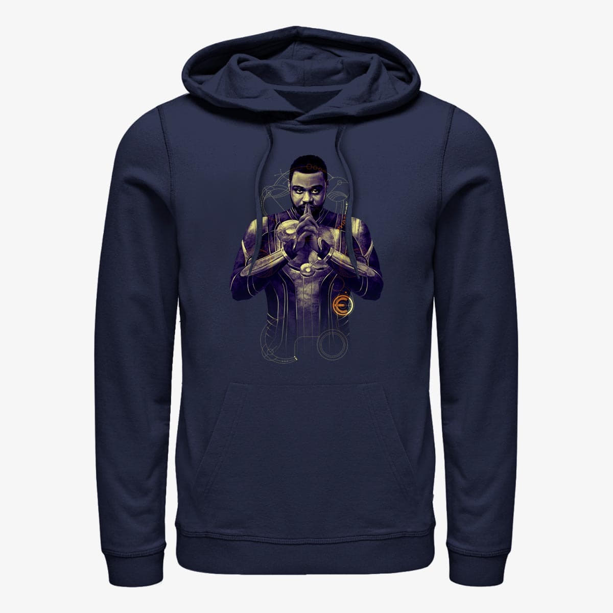 Sweatshirts Merch Marvel: Eternals - Phastos Purple Unisex Hoodie Navy Blue