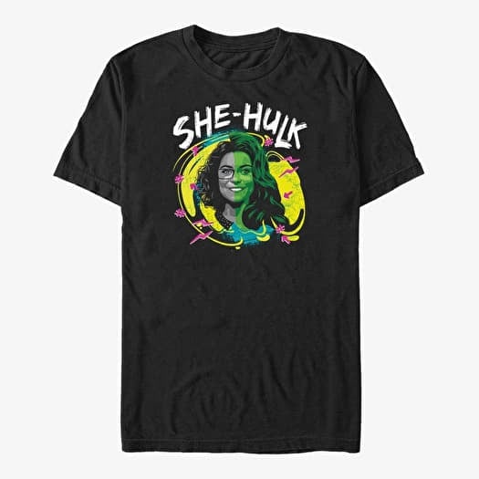 Póló Merch Marvel She-Hulk: Attorney at Law - She Hulk Surfer Style Unisex T-Shirt Black