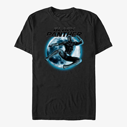 Marškinėliai Merch Marvel Avengers Classic - Panther Moon Unisex T-Shirt Black