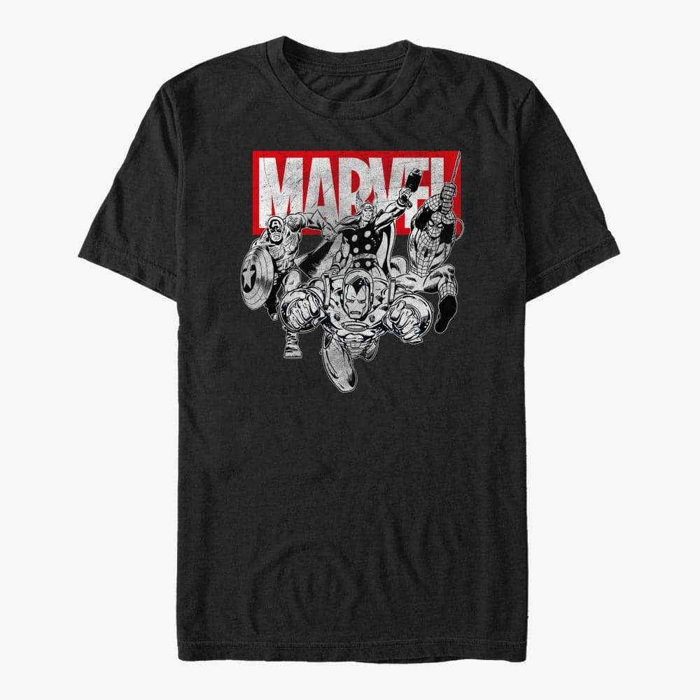 T-shirts Merch Marvel Avengers Classic - IronMan Poses Unisex T-Shirt Black