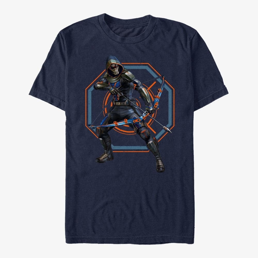Trička Merch Marvel Black Widow: Movie - Big TaskMaster Unisex T-Shirt Navy Blue