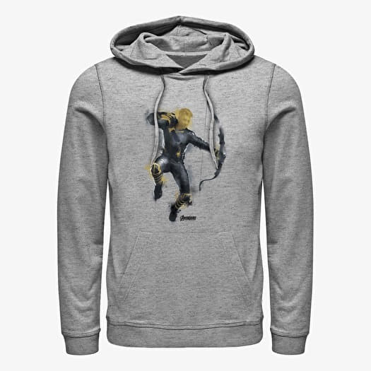 Sweatshirt Merch Marvel Avengers: Endgame - Painted Hawk Unisex Hoodie Heather Grey