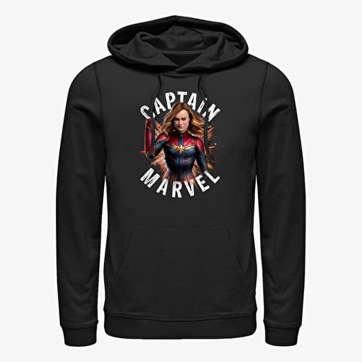 Mikina Merch Marvel Avengers: Endgame - Cap Marvel Burst Unisex Hoodie Black