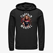 Merch Marvel Avengers: Endgame - Cap Marvel Burst Unisex Hoodie Black