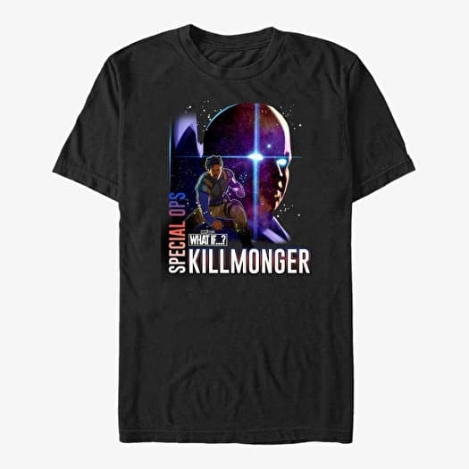 T-shirt Merch Marvel What If...? - Special Ops Killmonger Unisex T-Shirt Black