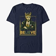 Merch Marvel Loki - Political Motive Unisex T-Shirt Navy Blue