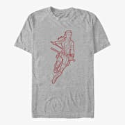 Merch Marvel Avengers: Endgame - Black Widow Simplicity Unisex T-Shirt Heather Grey