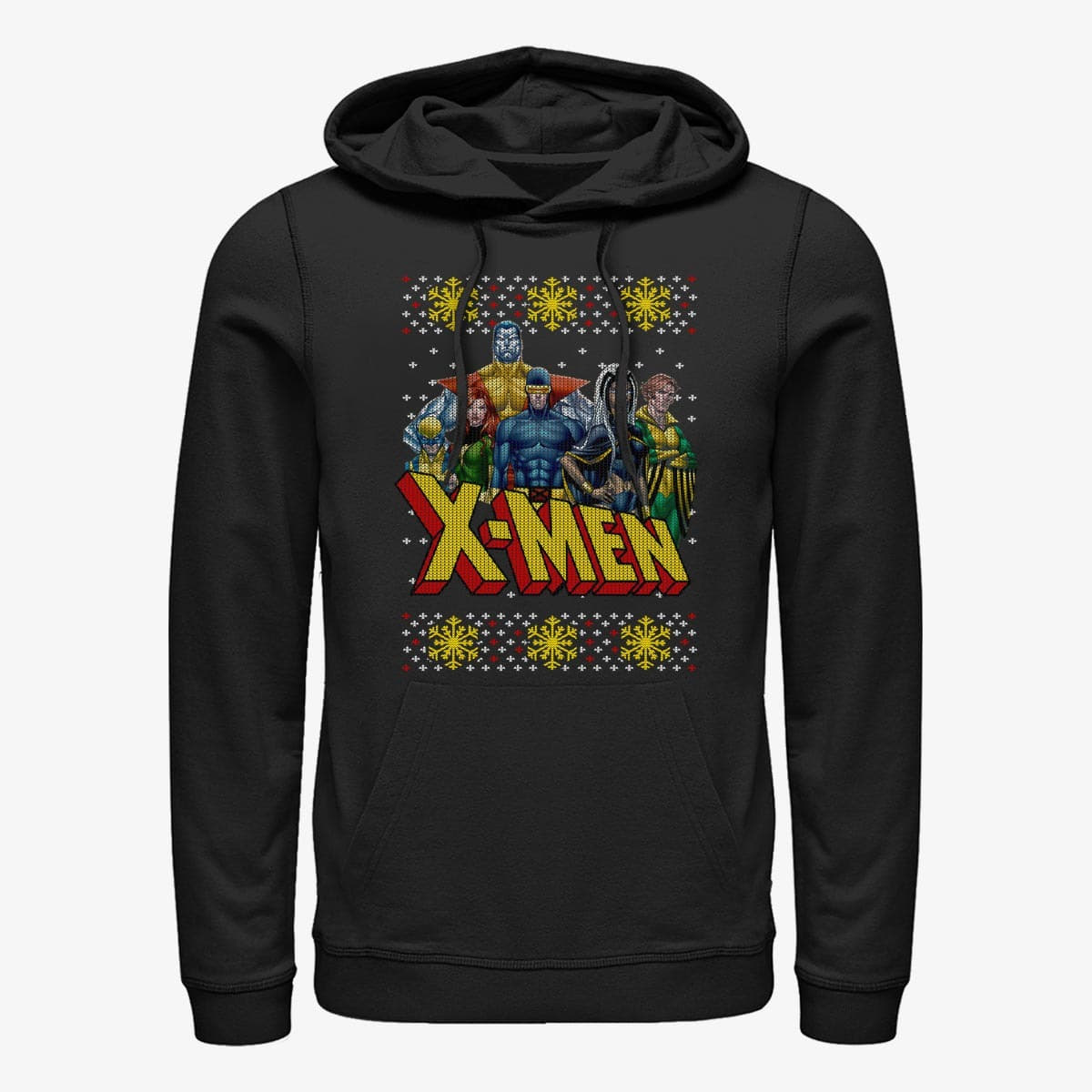 Mikinas ar kapuci un sporta krekli Merch Marvel X-Men - XMen Group Sweater Unisex Hoodie Black
