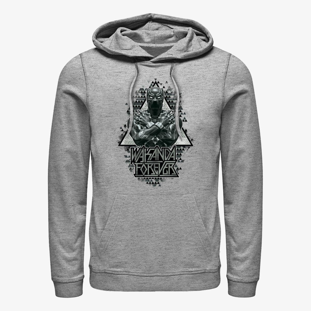 Hoodies and sweatshirts Merch Marvel Avengers Classic Panther Triangles Unisex Hoodie Heather Grey Queens