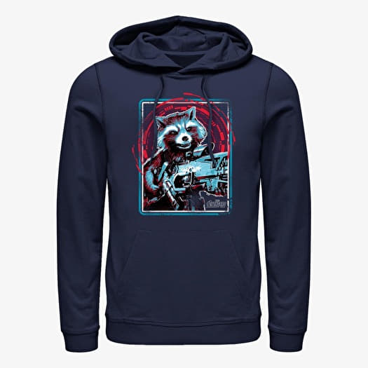 Sweatshirt Merch Marvel Avengers: Infinity War - Rocket Unisex Hoodie Navy Blue