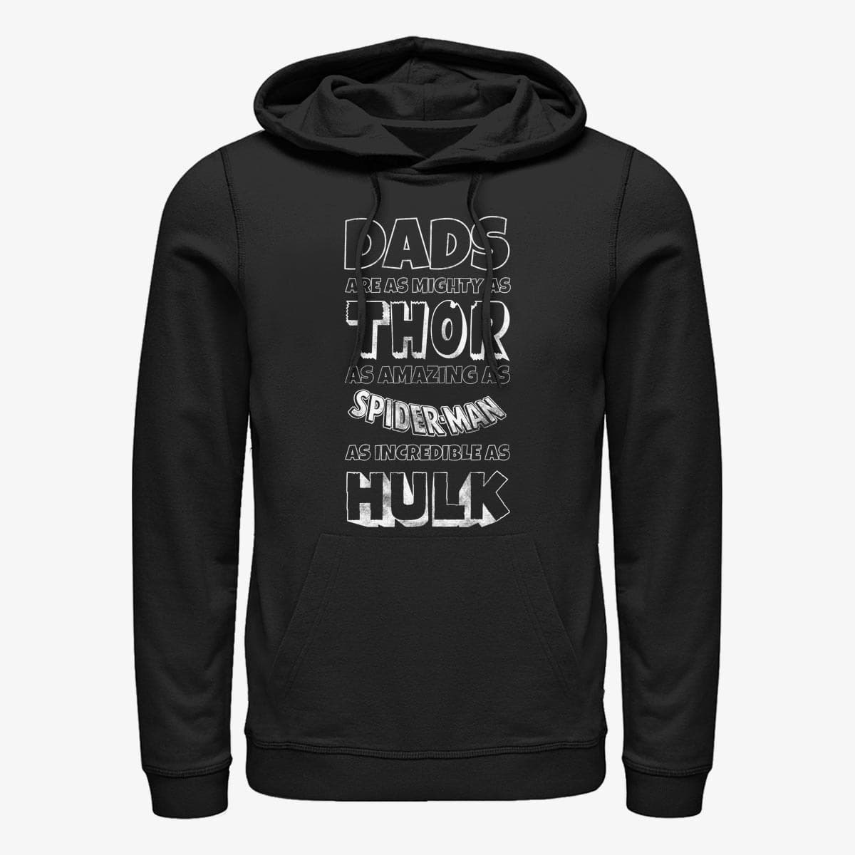 Mikiny Merch Marvel Avengers Classic - Marvel Dads Unisex Hoodie Black