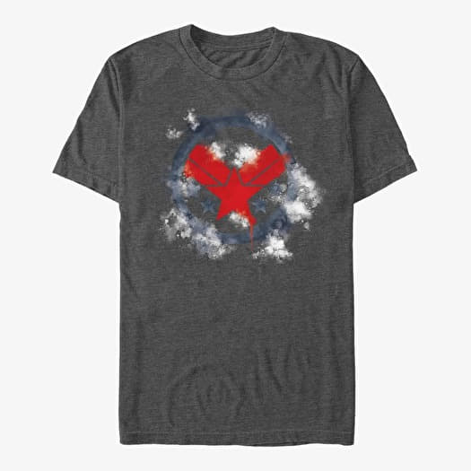T-shirt Merch Marvel Avengers: Endgame - War Machine Spray Logo Unisex T-Shirt Dark Heather Grey