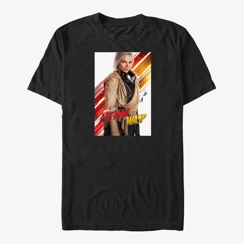 Футболки Merch Marvel Ant-Man & The Wasp: Movie - Original Wasp Poster Unisex T-Shirt Black