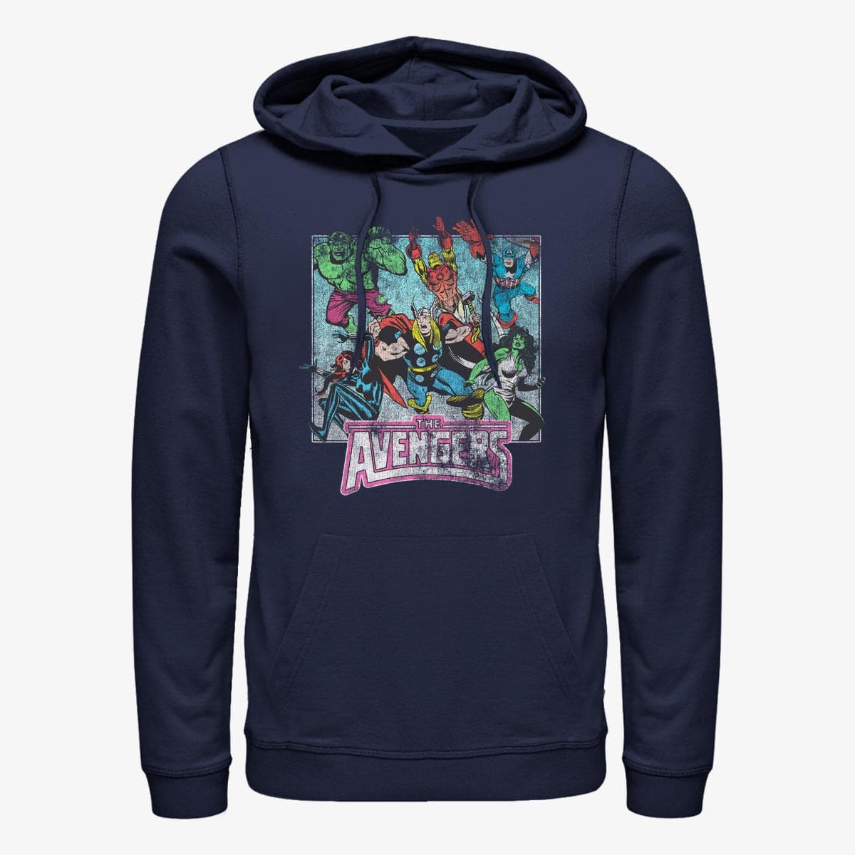 Felpe Merch Marvel Avengers Classic - Avengers Squared Unisex Hoodie Navy Blue