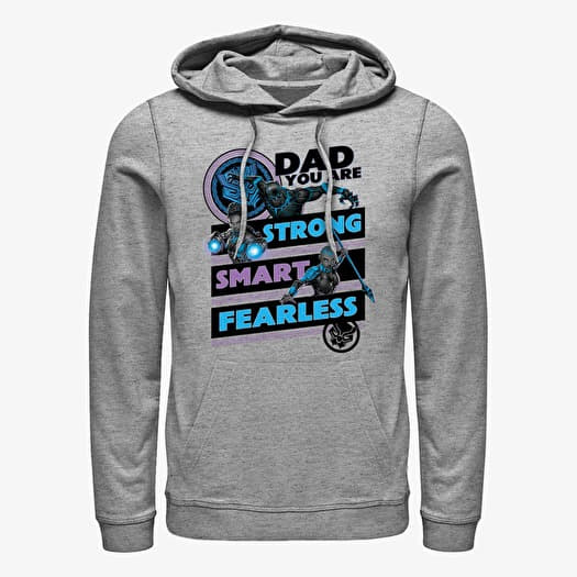 Mikina Merch Marvel Avengers Classic - Panther Dad Unisex Hoodie Heather Grey