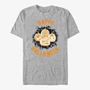 Merch Marvel Avengers Classic - Marvel Pumpkins Unisex T-Shirt Heather Grey