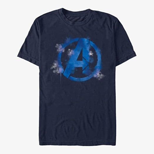 T-shirt Merch Marvel Avengers: Endgame - Avengers Spray Logo Unisex T-Shirt Navy Blue