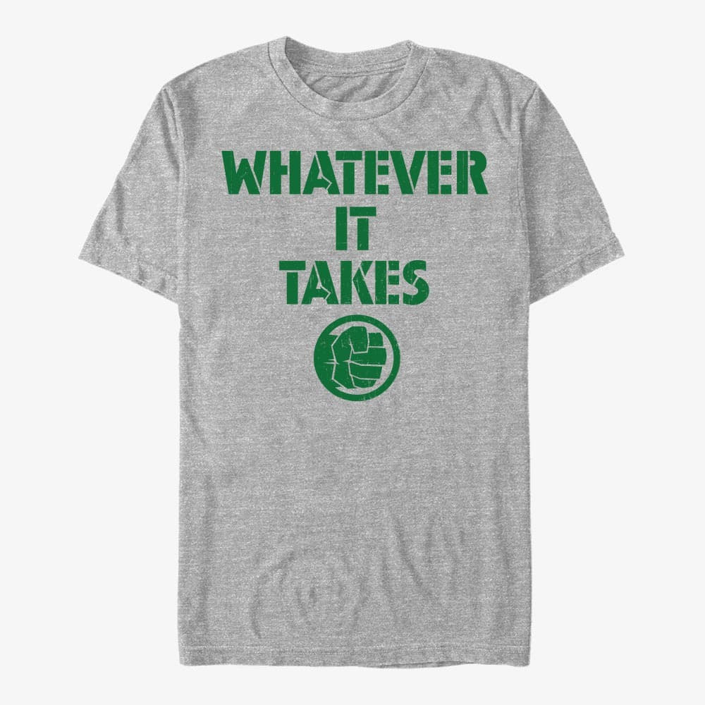 Trička Merch Marvel Avengers: Endgame - Hulk Spirit Unisex T-Shirt Heather Grey