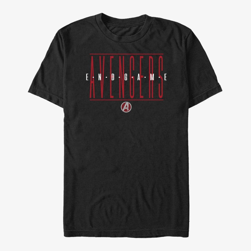 T-shirts Merch Marvel Avengers - Strikethrough Text Unisex T-Shirt Black