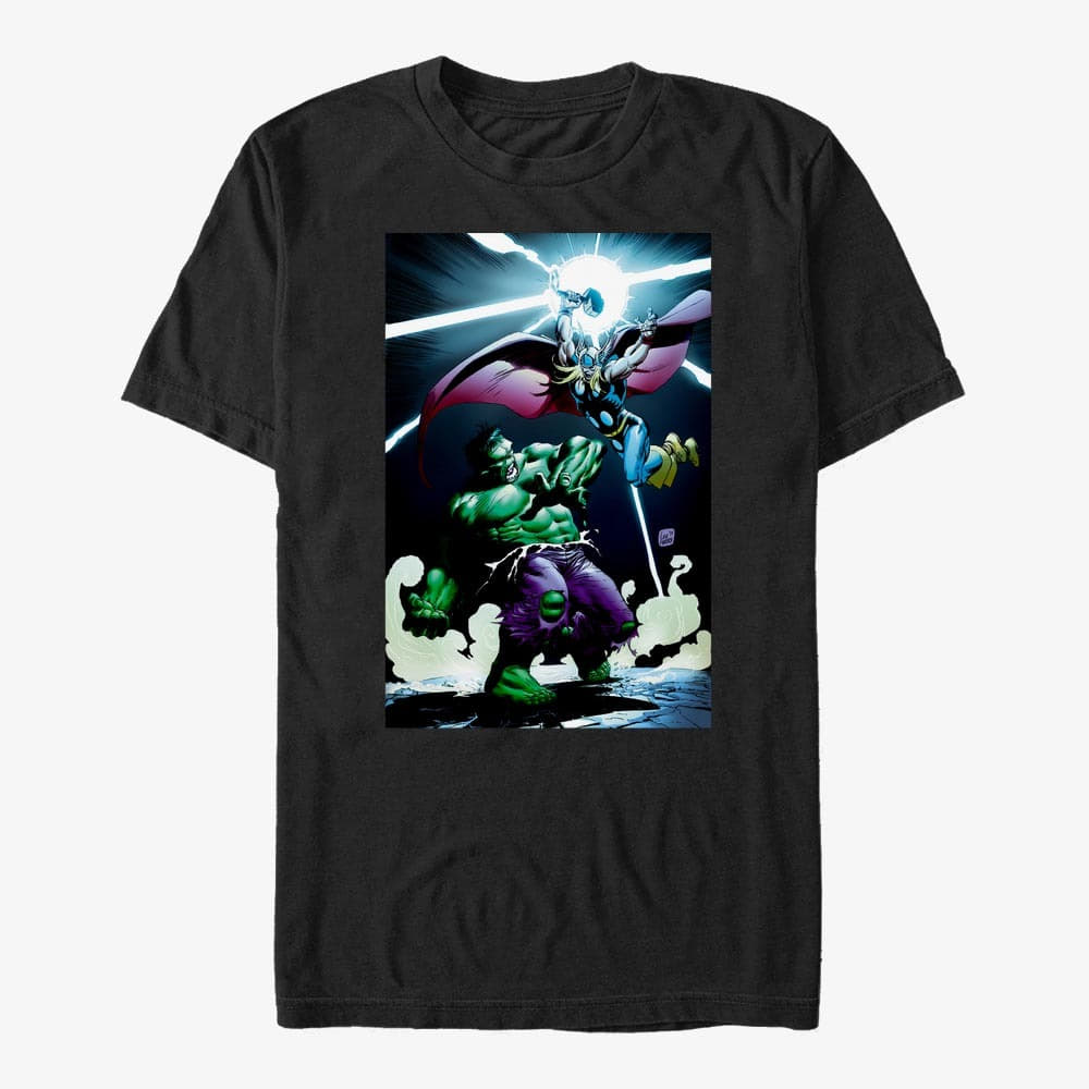T-shirts Merch Marvel Avengers Classic - Thor Smash Unisex T-Shirt Black