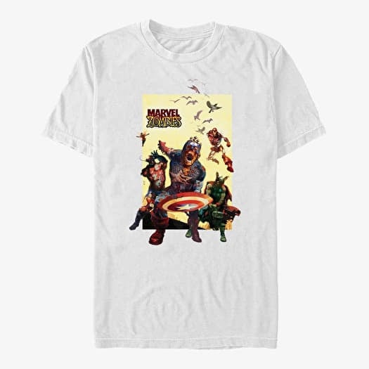 Merch Marvel - Action Panel Unisex T-Shirt White