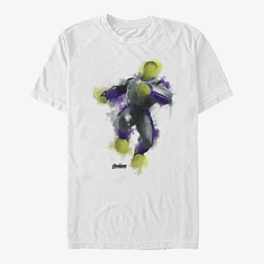 T-shirt Merch Marvel Avengers: Endgame - Hulk Painted Unisex T-Shirt White