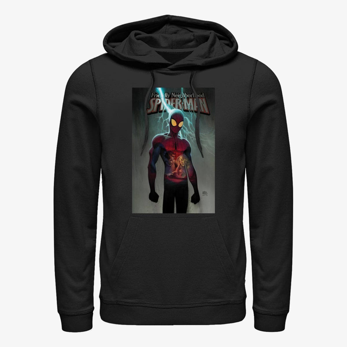 Sweatshirts Merch Marvel Spider-Man Classic - Friendly Neightborhood Spider-Man Unisex Hoodie Black