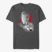 Merch Marvel Iron Man - Ironman Tag Unisex T-Shirt Dark Heather Grey
