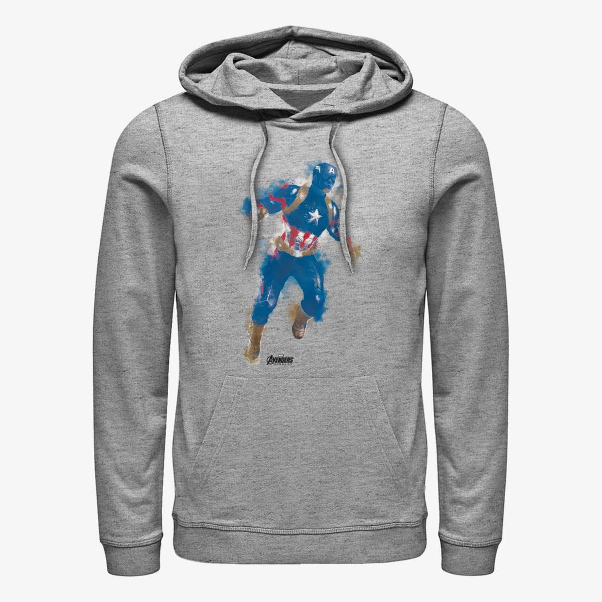 Kapuutsikud ja kampsunid Merch Marvel Avengers: Endgame - Cap Paint Unisex Hoodie Heather Grey